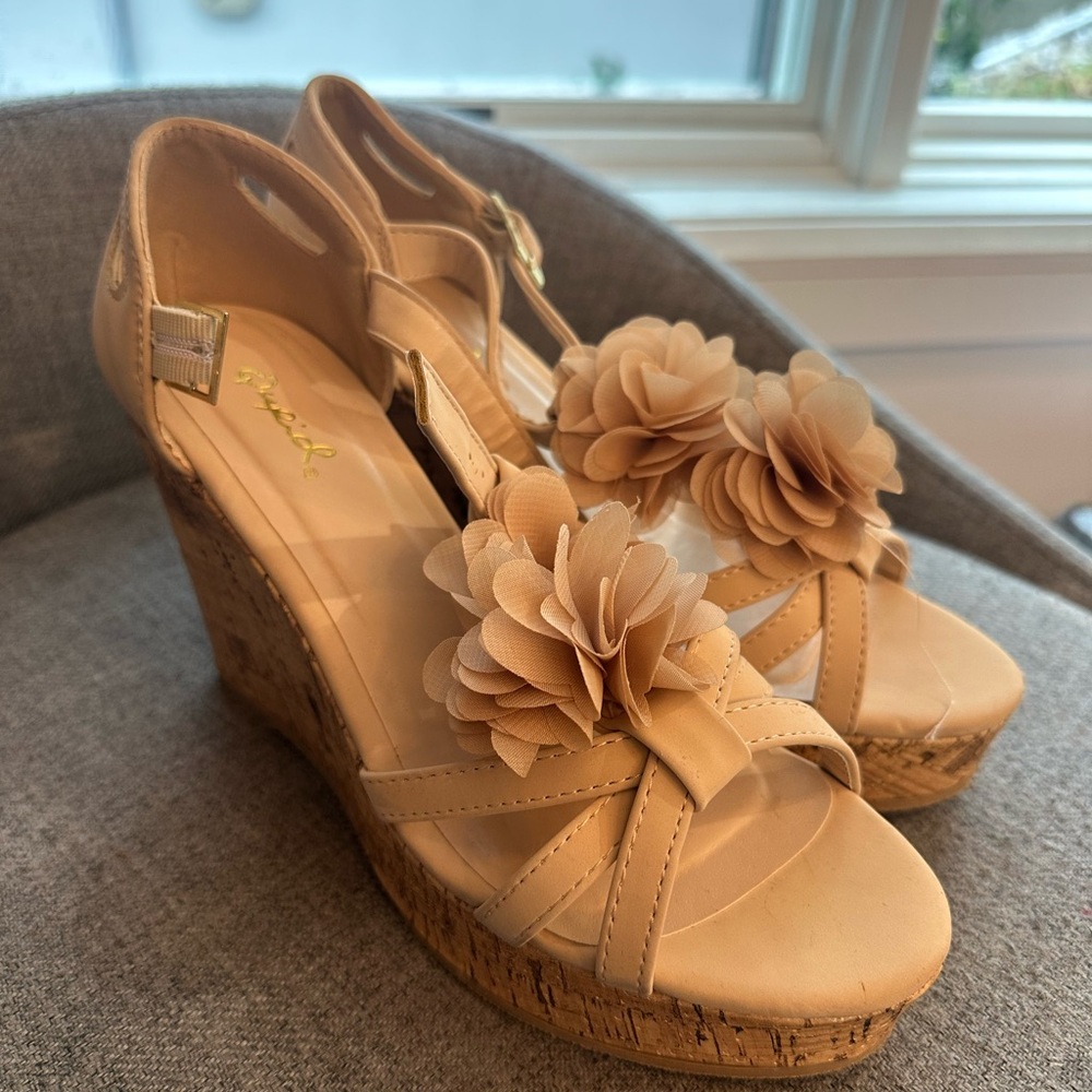Cork Wedge Sandals